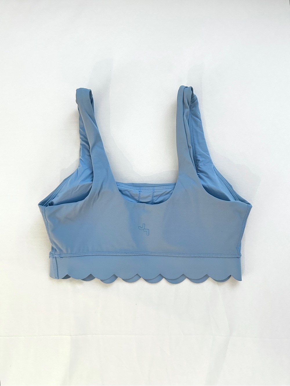 Target JoyLab Women’s Scallop Detail Cute Sports Bra, Size XS, Light Blue - Picture 2 of 4